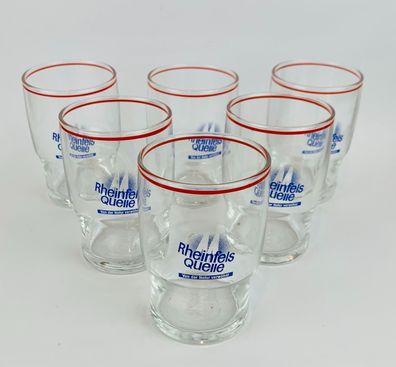 Rheinfels Quelle Wasser Gläser Ca. 0,2l (6er Set)