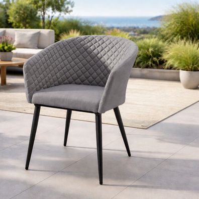 Destiny Gartensessel MODENA, Aluminium, Bespannung aus Olefin, grau