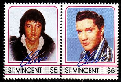 ST. Vincent [1985] MiNr 0868 + 69 ( * */mnh ) Elvis Presley
