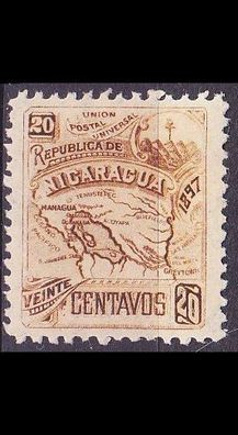 Nicaragua [1897] MiNr 0093 Y ( * /mh )
