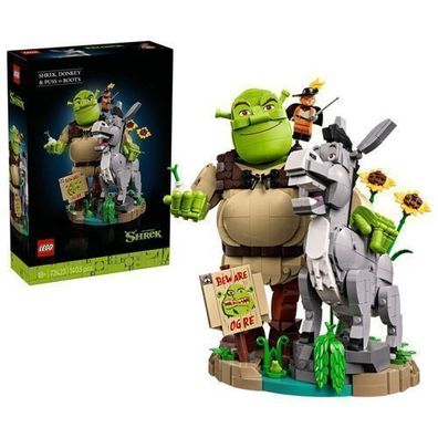 LEGO ICONS 72423 Shrek, Esel & Der gestiefelte Kater
