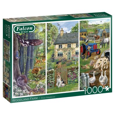 Falcon Woodland Farm 1000 Teile Puzzle
