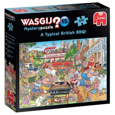 Wasgij Mystery 15 Eine typisch Englische Grillparty! 500 Teile Puzzle
