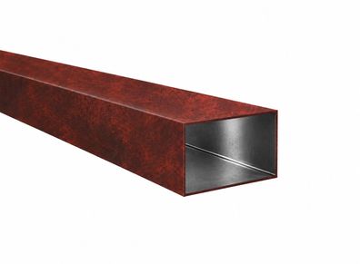 Aluminium Vierkantrohr Rechteckrohr Pulverbeschichtet Aluminiumprofil 50x30 Corten