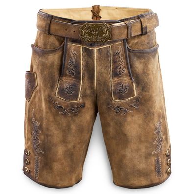 Lederhose Amberg camel nappato