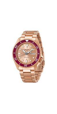 Seiko 5 Sports 55th Anniversary Automatik Herrenuhr Roségold Rot SRPK08K1