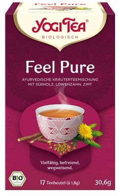 3x Yogi Tea®, Yogi Tea GmbH Yogi Tea® Feel Pure Bio 17x1,8g