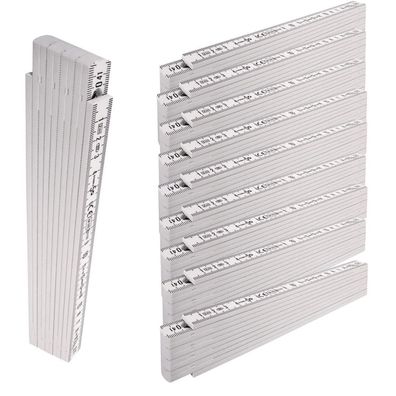 10x Stabila Gliedermaßstab 2 m Kunststoff Type 1107 im Set