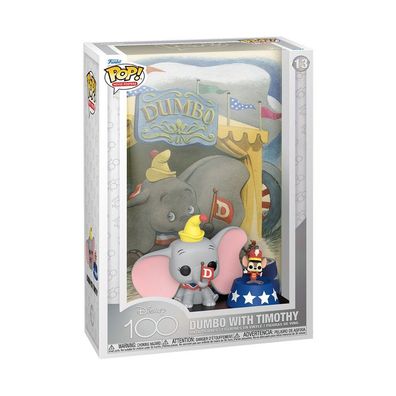 Funko POP! Movie Poster Dumbo mit Maus Timothy | Disney Sammelfigur | 13 | 43 cm