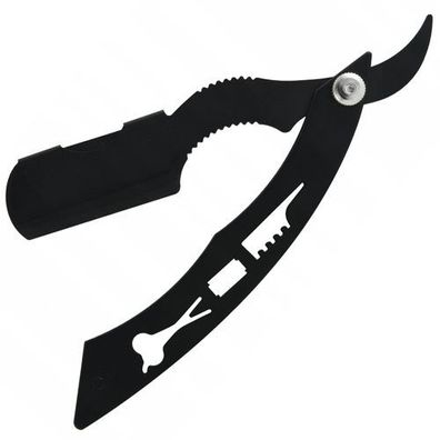 Professionelles Rasiermesser I-58 Barber Rasur Effilieren Wechselklingen Schwarz