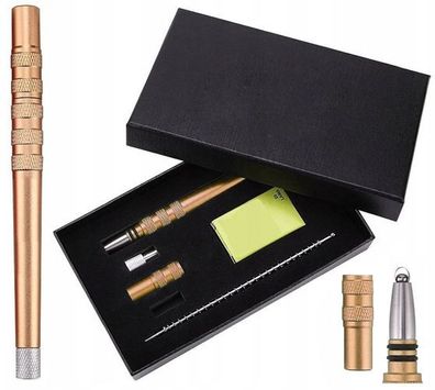Razor Pen Friseur-Rasiermesser Stift zur Bart- und Haarkonturierung in Gold