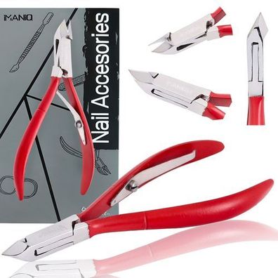 Hautzange Nagelknipser Schere Kosmetik Maniküre Studio SPA rot