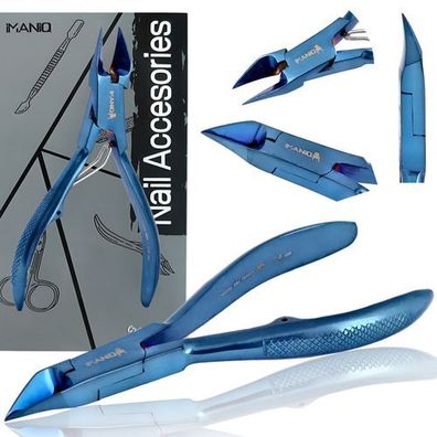 Hautzange Nagelknipser Schere Kosmetik Maniküre Studio SPA blau