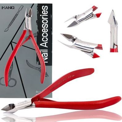 Hautzange Nagelknipser Schere Kosmetik Maniküre Studio SPA rot
