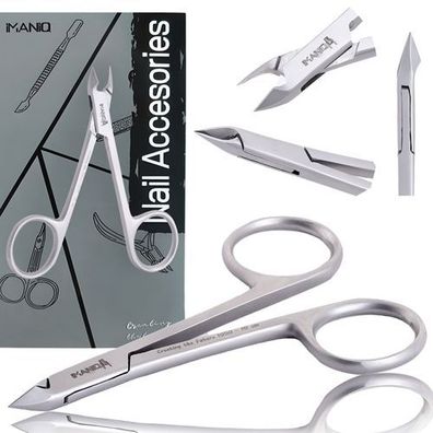 Hautzange Nagelknipser Schere Kosmetik Maniküre Studio SPA silber
