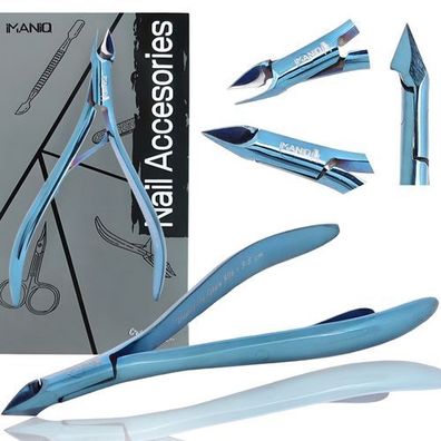 Hautzange Nagelknipser Schere Kosmetik Maniküre Studio SPA blau