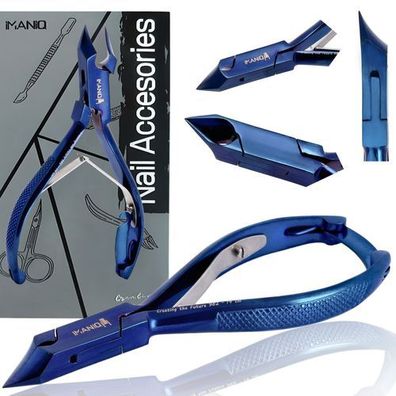 Hautzange Nagelknipser Schere Kosmetik Maniküre Studio SPA blau