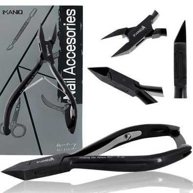 Hautzange Nagelknipser Schere Kosmetik Maniküre Studio SPA schwarz