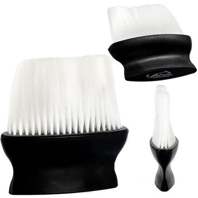 Nackenpinsel Friseurbesen Friseurpinsel Nackenreinigung schwarz-weiß