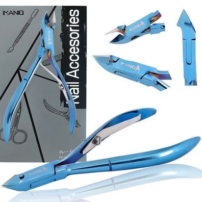 Hautzange Nagelknipser Schere Kosmetik Maniküre Studio SPA blau