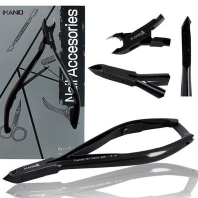 Hautzange Nagelknipser Schere Kosmetik Maniküre Studio SPA schwarz