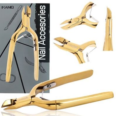 Hautzange Nagelknipser Schere Kosmetik Maniküre Studio SPA gold