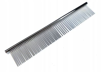 Professioneller Grooming-Edelstahlkamm zum Kämmen von Hund und Katze Silber