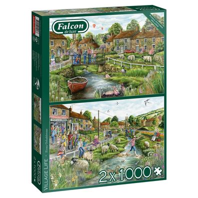 Village Life 2x1000 Teile Puzzle