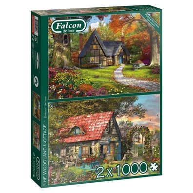 The Woodland Cottage 2x1000 Teile Puzzle