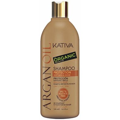 Kativa Argan Oil Shampoo Protection Softness & Shine 500ml