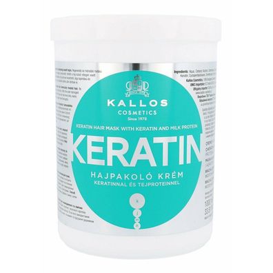 Kallos Cosmetics Kallos Keratin Hair Mask With Keratin And Milk Protein 1000 ml