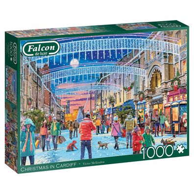 Weihnachten in Cardiff 1000 Teile Puzzle