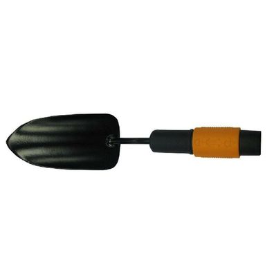 Fiskars QuikFit Blumenkelle (schwarz/orange, 7,5cm)
