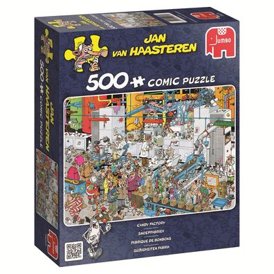 Jan van Haasteren - Süßigkeitenfabrik 500 Teile Puzzle