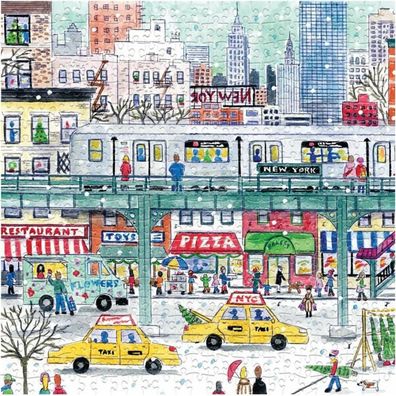 Galison Quadratisches Puzzle Subway in New York 500 Teile
