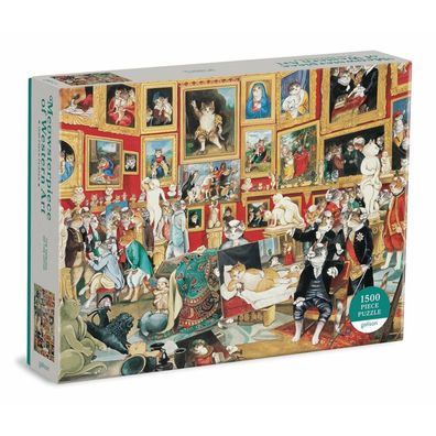 Galison Puzzle Meowsterpiece: Die Uffizien Galerie 1500 Teile