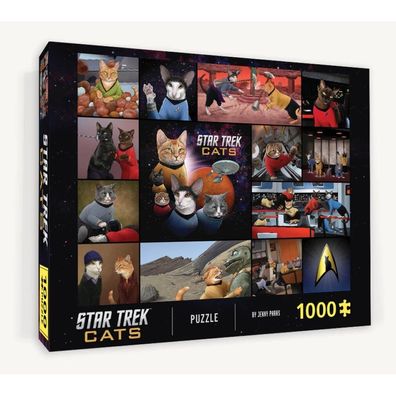 Chronicle BOOKS Puzzle Star Trek Cats 1000 Teile
