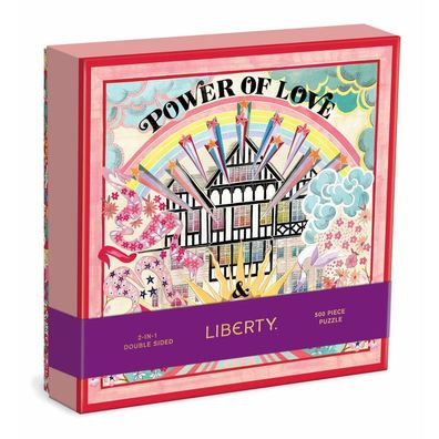 Galison Wendepuzzle 2in1 Liberty: die Macht der Liebe 500 Teile