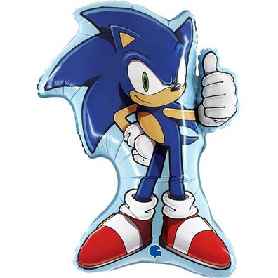 Grabo SONIC Folienballon Spiel Geburtstagsparty 63x77cm