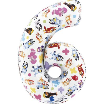 Friends Zahl 6 Folienballon 66 cm