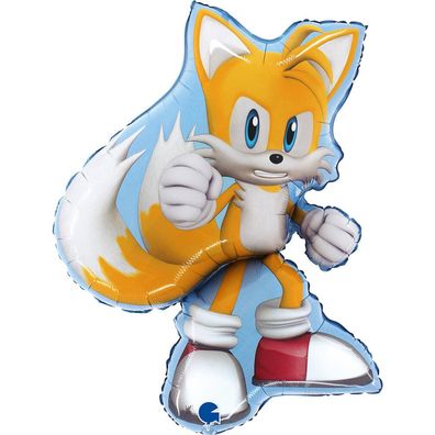 Grabo Folienballon TAILS Sonic Spiel Geburtstagsparty Dekoration Festival 56x66cm