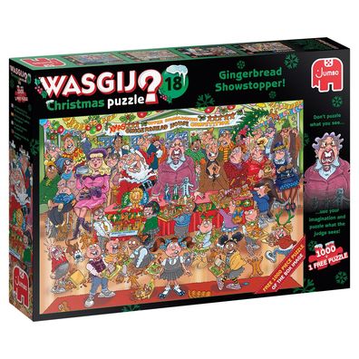 Wasgij Christmas 18 Leckereien aus Lebkuchen 2x1000 Teile Puzzle