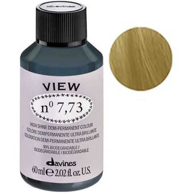 Davines, View, Demi-Permanentes Haarfärbemittel, 7,73, 60 ml