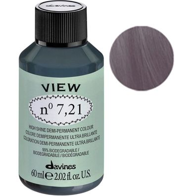 Davines, View, Demi-Permanentes Haarfärbemittel, 7.21 Gloss, 60 ml