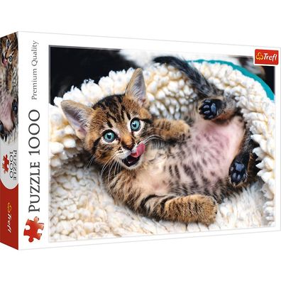 Trefl, Fröhliche Katze, 1000 Teile Puzzle