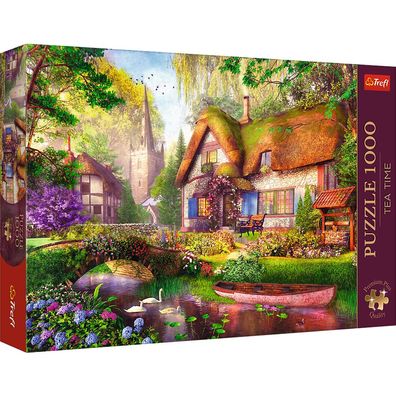 Trefl, Eine Hütte im Wald, 1000 Teile Premium Plus Puzzle