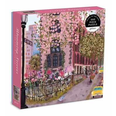 Galison Square Puzzle Blooming Street 500 Teile