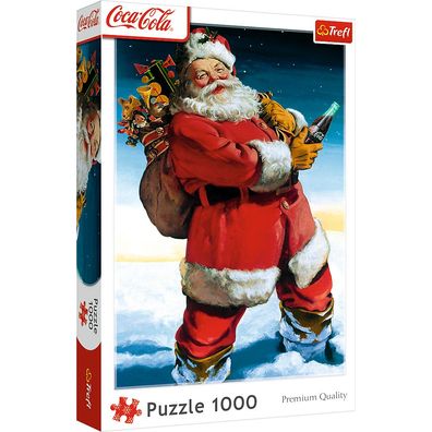 Coca-Cola Weihnachtsmann im Schnee 1000 Teile Puzzle