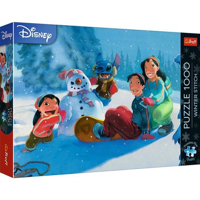 Trefl, Disney Winter Stitch, 1000 Teile Premium Plus
