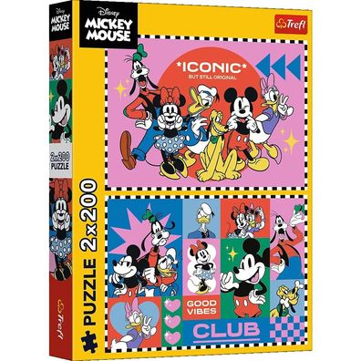 Trefl, Mickey Maus, 2x 200 Teile Puzzle